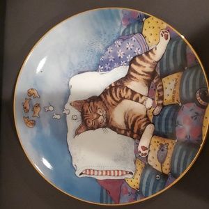 The Danbury Mint Cat Nap Comical Cats Collector Plate